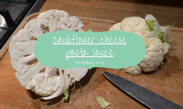 Cauliflower Cheese Pasta Sauce