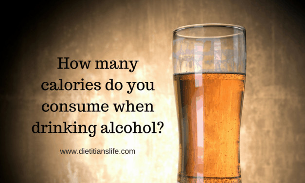 How many calories do you consume when drinking alcohol?