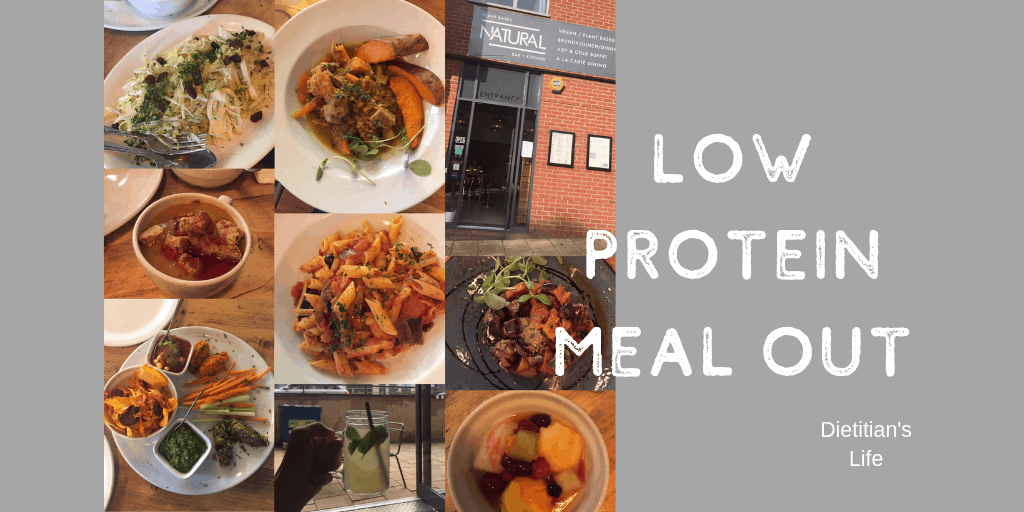 Low Protein Meal Out